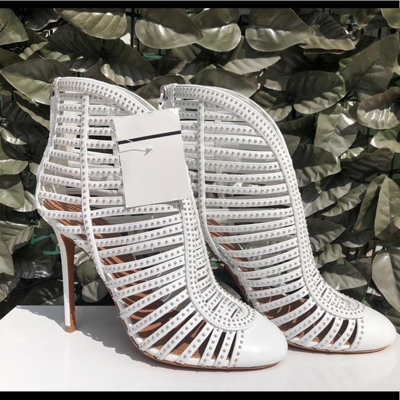 Alaia Shoes - NWT Alaia Caged Bootie White (US 9)